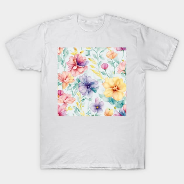 Beautiful bright spring flowers. T-Shirt by osadchyii